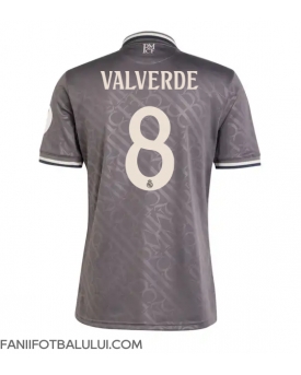 Real Madrid Federico Valverde #8 Tricou Fotbal Replică 2024-25 Barbati Treilea